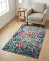 Sevilla Splendor Collection Area Rug - Alcazar Rectangle Blue  lifestyle 26