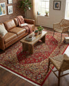 Persian Elegance Collection Area Rug -  Khorasan Rectangle Red  lifestyle 3