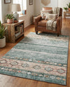 Heritage Elegance Collection Area Rug -  Edinburgh Rectangle Green  lifestyle 34