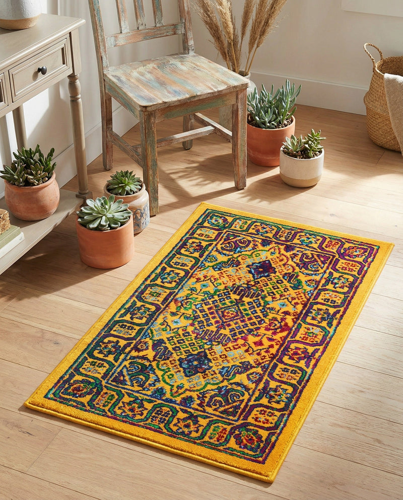 Caribbean Cove Collection Area Rug -  Mustique Rectangle Multi  lifestyle 29