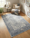 Coastal Manor Collection Area Rug -  Seagrove Rectangle Dark Blue  lifestyle 14