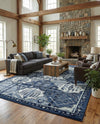 Horizon Collection Area Rug - Dawn Rectangle Blue  lifestyle 47