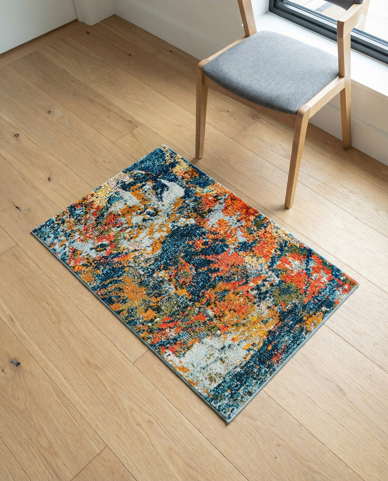 Colorburst Oasis Collection Area Rug -  Chroma Rectangle Multi  lifestyle 8