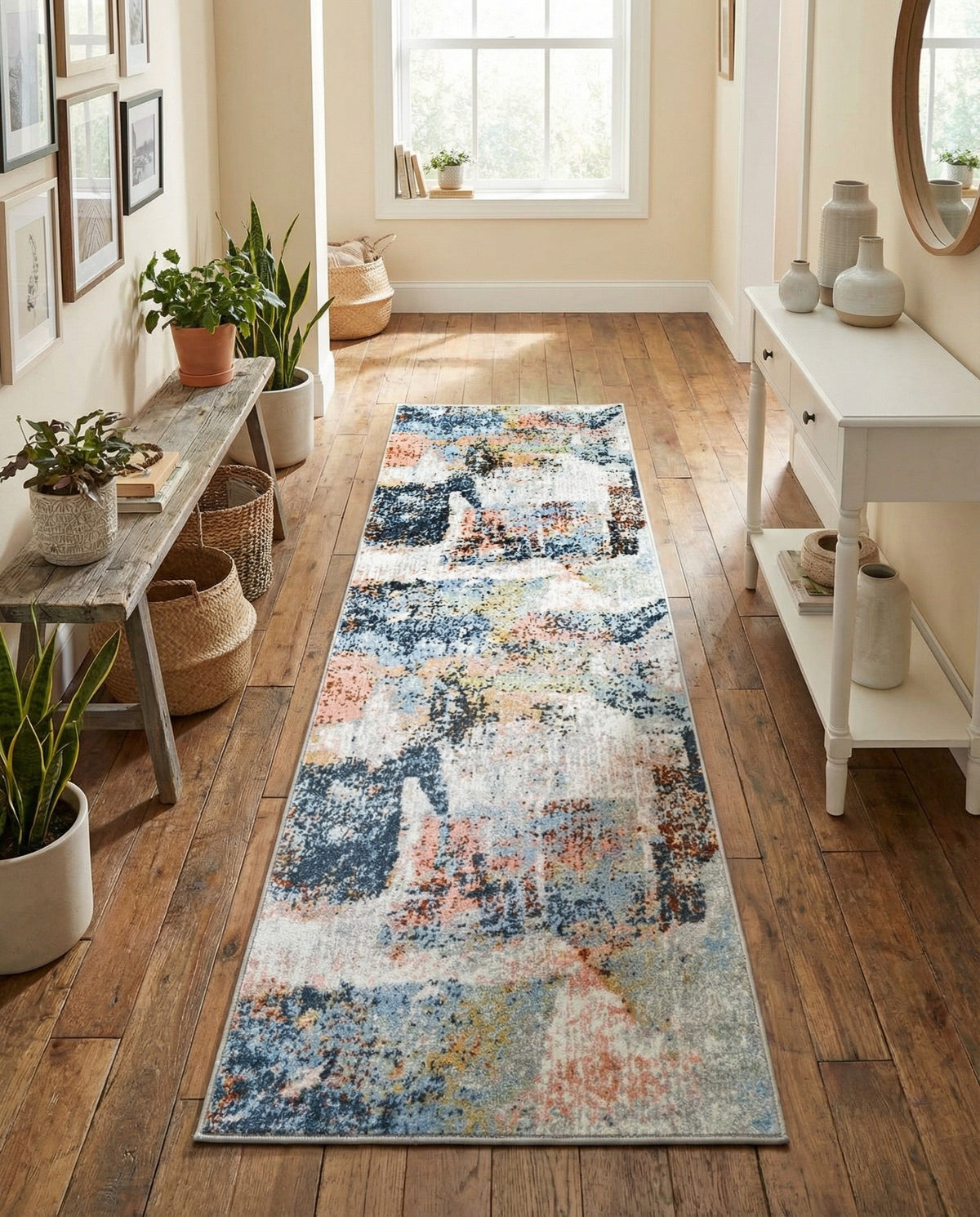 Aegean Elegance Washables Collection Area Rug -  Hydra Runner Multi  lifestyle 29