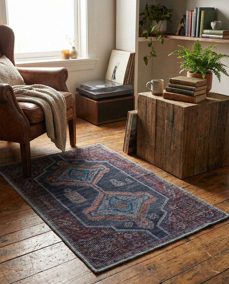 Rovaniemi Collection Area Rug - Lapland Rectangle Charcoal and Gray  lifestyle 11