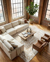 Sanctuary Retreat Collection Area Rug -  Asylum Rectangle White Bone  lifestyle 28