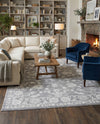 Charleston Elegance Collection Area Rug -  Seaport (Gray) Rectangle Gray  lifestyle 6