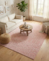 Marrakesh Lattice Collection Area Rug - Casablanca (Rose Pink) Rectangle Rose Pink  lifestyle 16