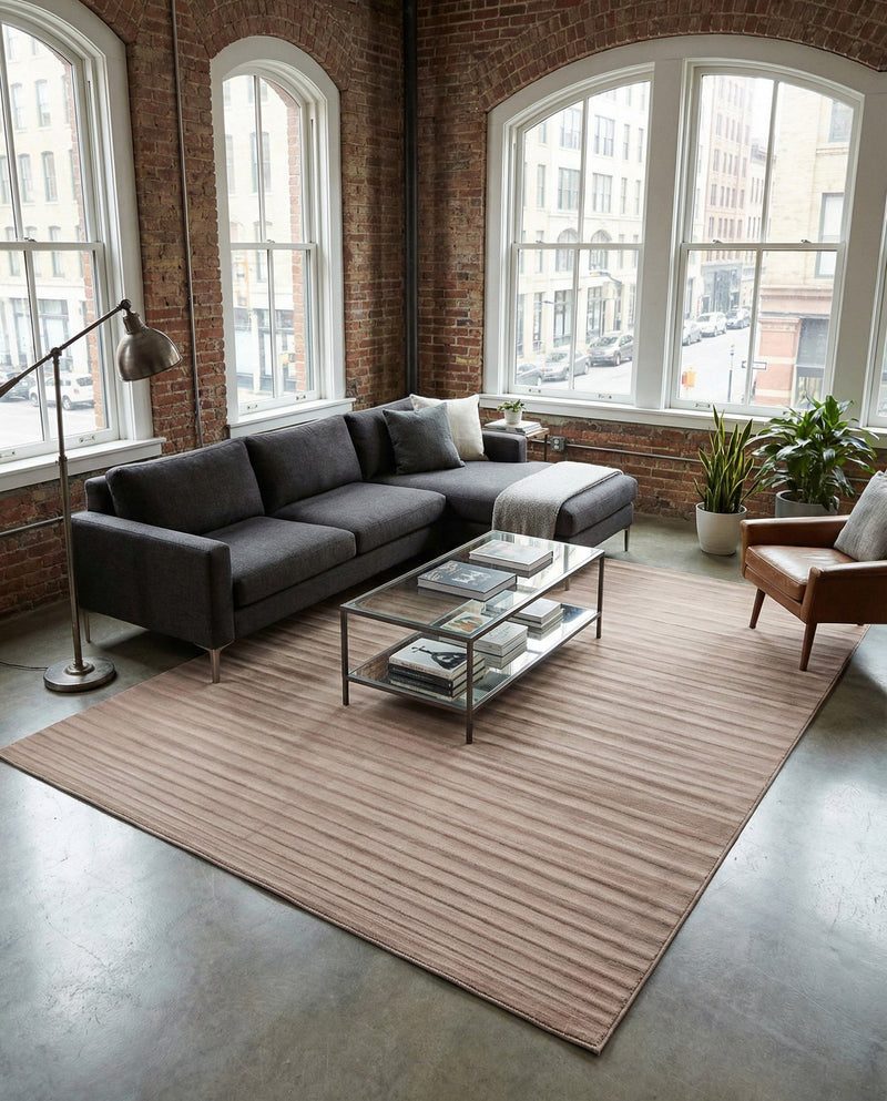 Soho Elegance Collection Area Rug - Chelsea (Light Brown) Rectangle Light Brown  lifestyle 14
