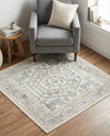 Adriana Terrace Collection Area Rug - Capri (Ivory) Square Ivory  lifestyle 71