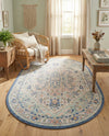 Savannah Series Collection Area Rug - Charleston (Multi) Oval Multi  lifestyle 37