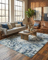 Aegean Elegance Washables Collection Area Rug -  Andros Rectangle Gray Navy Green  lifestyle 25