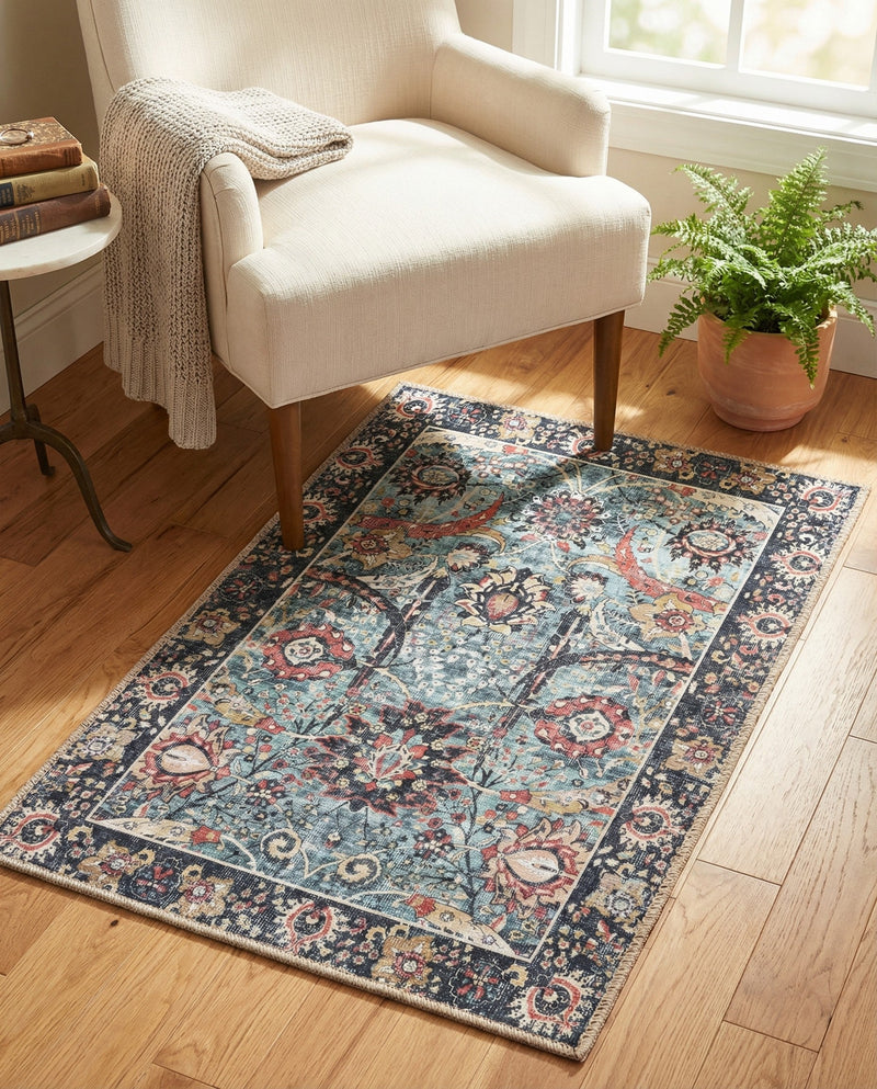 Heritage Elegance Collection Area Rug -  Topkapi Rectangle Vintage Green  lifestyle 53