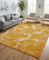 Riviera Elegance Collection Area Rug -  Monaco (Yellow) Rectangle Yellow  lifestyle 9