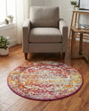 Georgetown Rugs Collection Area Rug - Dupont (Multi) Round Multi  lifestyle 36