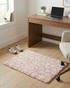 Berber Lattice Shag Collection Area Rug - Atlas (Light Pink) Rectangle Light Pink  lifestyle 11
