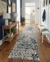 Mediterranean Lattice Collection Area Rug - Santorini (Multi Gray Blue) Runner Multi Gray Blue  lifestyle 73