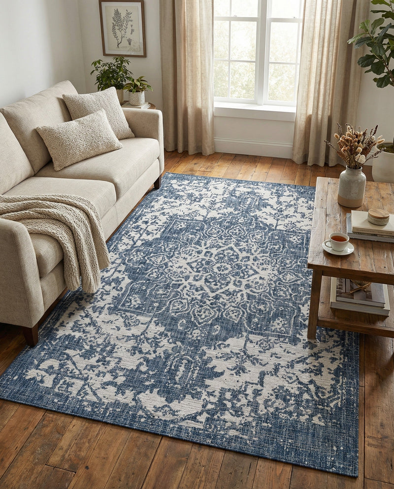 Urban Oasis Rugs Collection Area Rug -  Penthouse (Blue) Rectangle Blue  lifestyle 4