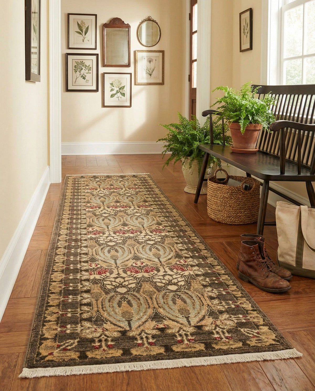 Chelsea Elegance Collection Area Rug -  Brompton (Brown) Runner Brown  lifestyle 90