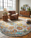 Arcadia Rugs Collection Area Rug -  Elysium Oval Multi  lifestyle 67