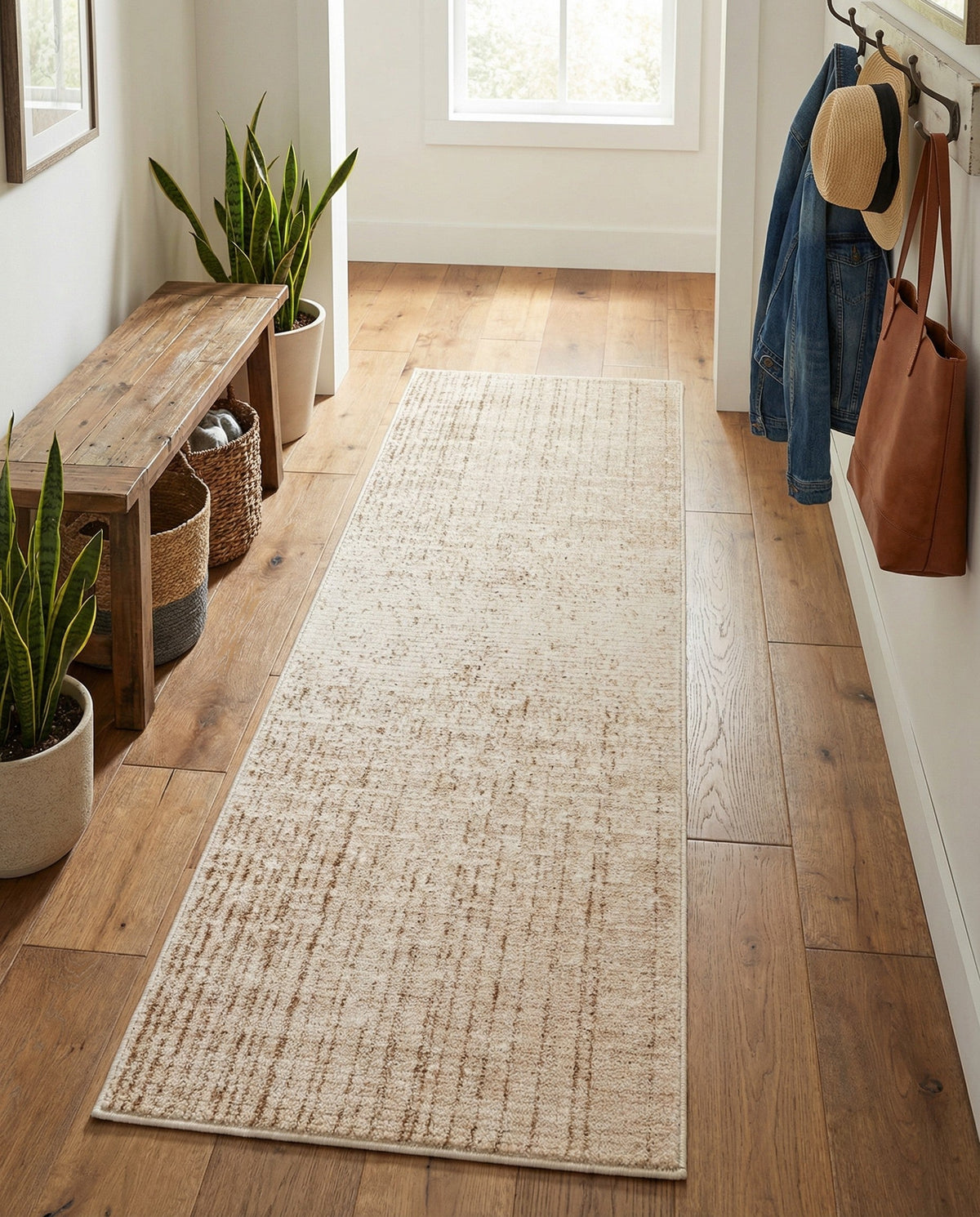 Jewel Oasis Collection Area Rug - Sapphire (Ivory) Runner Ivory  lifestyle 79