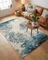 Colorburst Oasis Collection Area Rug -  Tropic Rectangle Blue  lifestyle 21