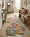 Caribbean Breeze Collection Area Rug -  Grenada Runner Multi  lifestyle 46