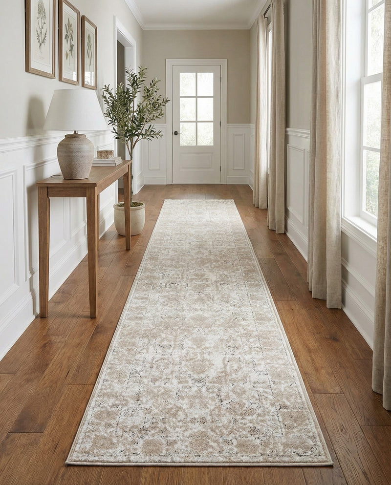Cascade Range Collection Area Rug -  Shasta (Ivory) Runner Ivory  lifestyle 41