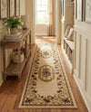 Versailles Elegance Collection Area Rug -  Louveciennes (Cream) Runner Cream  lifestyle 55