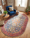 Heritage Elegance Collection Area Rug -  Hearst Oval Navy Blue  lifestyle 32