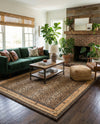 Savannah Sojourn Collection Area Rug -  Limpopo Rectangle Brown  lifestyle 23