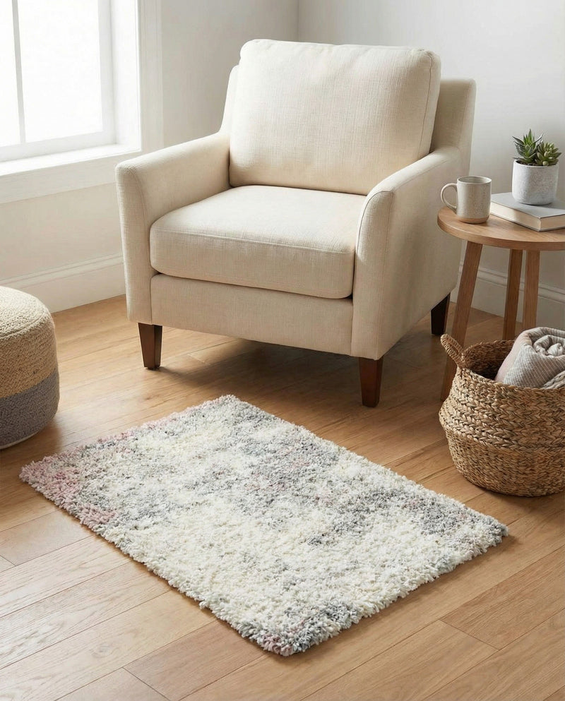 Cozy Haven Shag Collection Area Rug -  Tranquility (Pink) Rectangle Pink  lifestyle 8