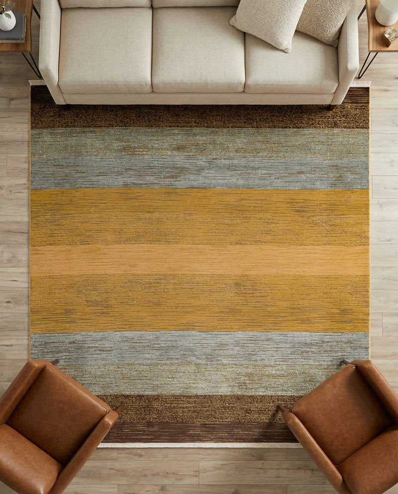 Zagros Oasis Collection Area Rug -  Mehran Square Multi  lifestyle 19