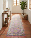 Arcadia Rugs Collection Area Rug - Eden (Pink) Runner Pink  lifestyle 49
