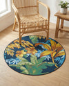 Seaside Blooms Collection Area Rug -  Grove Round Multi  lifestyle 43