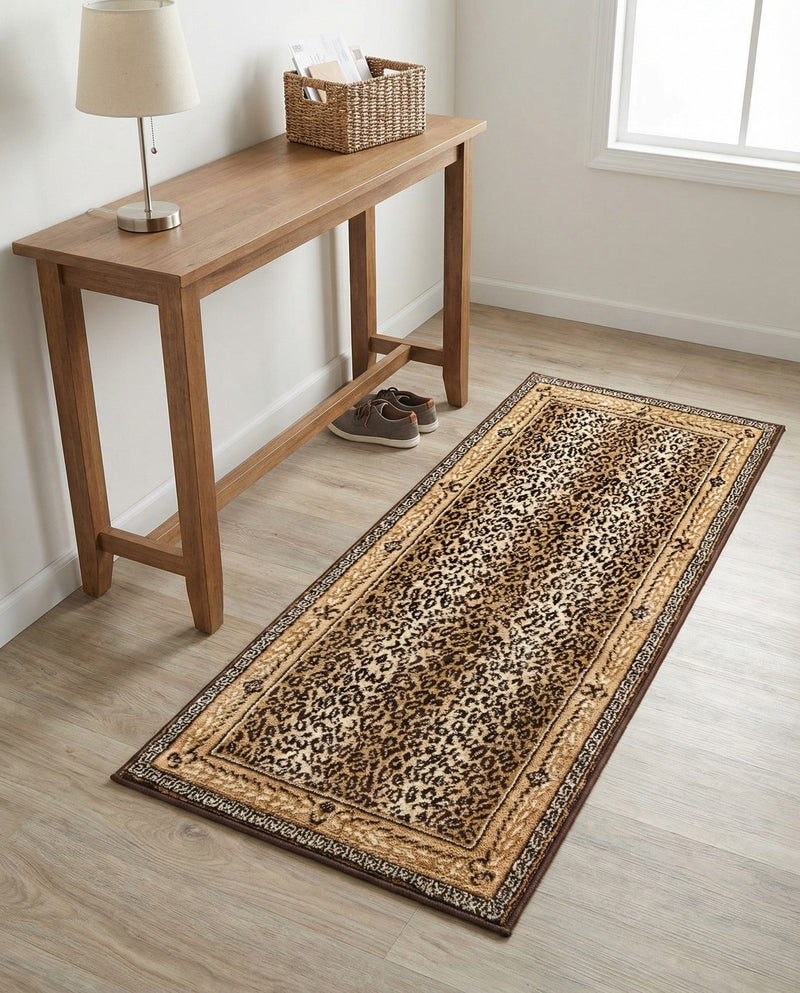 Savannah Sojourn Collection Area Rug -  Limpopo Runner Brown  lifestyle 65