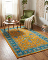 Casablanca Tapestry Collection Area Rug -  Marrakech (Sunshine Yellow) Rectangle Sunshine Yellow  lifestyle 17