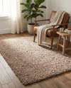 Eternal Plush Oasis Collection Area Rug -  Tranquility (Khaki) Rectangle Khaki  lifestyle 31