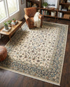 Persian Elegance Collection Area Rug -  Ardabil Rectangle Ivory  lifestyle 16
