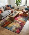 Urban Terrace Collection Area Rug -  Atrium Rectangle Multi  lifestyle 61