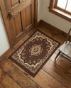 Tabriz Tapestry Collection Area Rug - Azerbaijan (Brown) Rectangle Brown  lifestyle 22