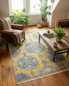 Arcadia Rugs Collection Area Rug -  Atlantis (Yellow) Rectangle Yellow  lifestyle 15