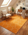 Trellis Mosaic Collection Area Rug - Arborville (Orange) Rectangle Orange  lifestyle 18