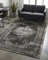 Geneva Terrace Collection Area Rug -  Vevey Rectangle Gray  lifestyle 21