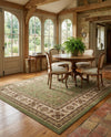 Jaipur Elegance Collection Area Rug -  Nahargarh (Green) Square Green  lifestyle 79