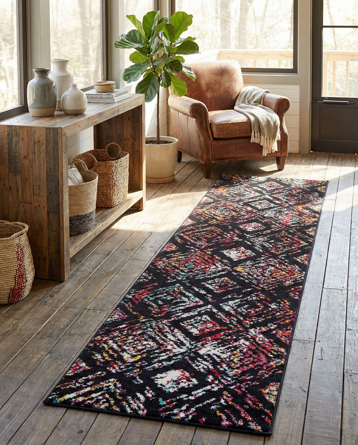 Brighton Terrace Collection Area Rug -  Ovingdean Runner Multi  lifestyle 48