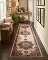 Eden Oasis Collection Area Rug -  Tranquility (Cream) Runner Cream  lifestyle 53
