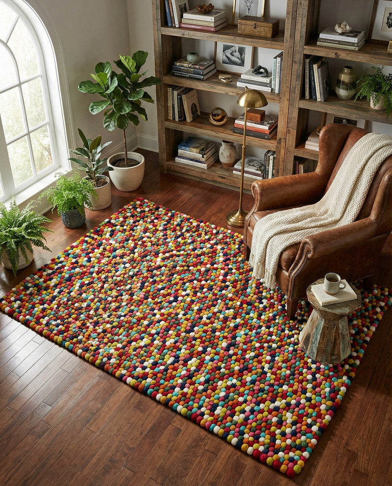 Woolen Sphere Collection Area Rug - Orbsburg (Multi) Rectangle Multi  lifestyle 18