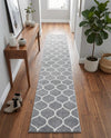 Trellis Mosaic Collection Area Rug -  Pergolatown (Light Gray) Runner Light Gray  lifestyle 82
