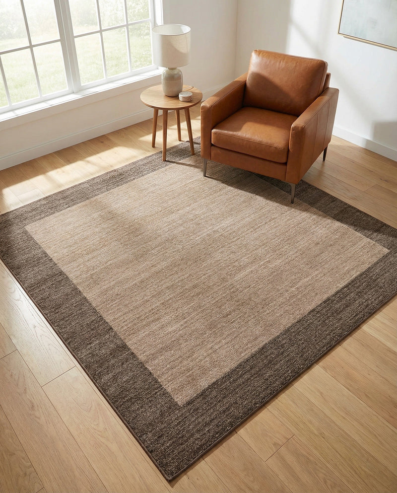Studio Haven Collection Area Rug -  Conservatory (Light Brown) Square Light Brown  lifestyle 71